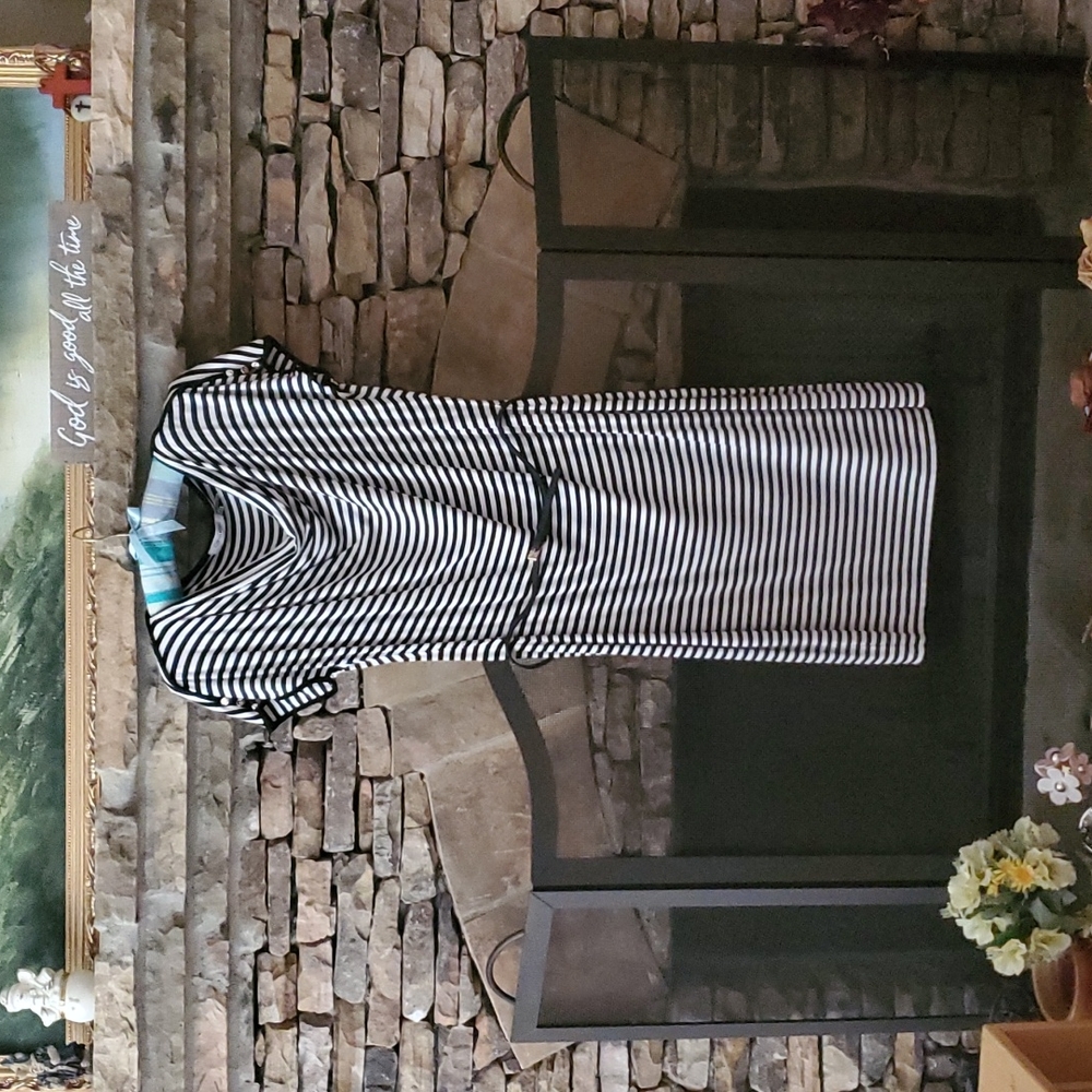 Calvin Klien Striped Dress with a belt
